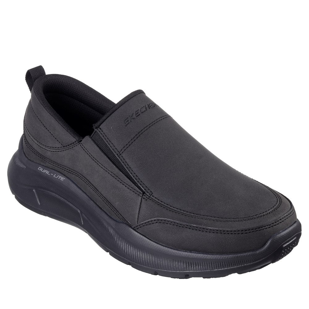Black - Front - Skechers Mens Equalizer 5.0 - Harvey Nubuck Casual Shoes