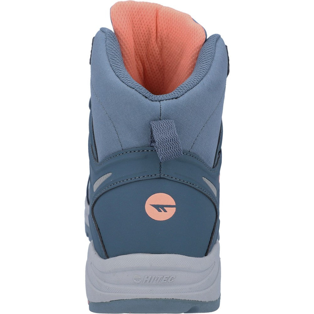 Turquoise-Blue-Pink - Back - Hi-Tec Womens-Ladies Psych V-Lite Boots