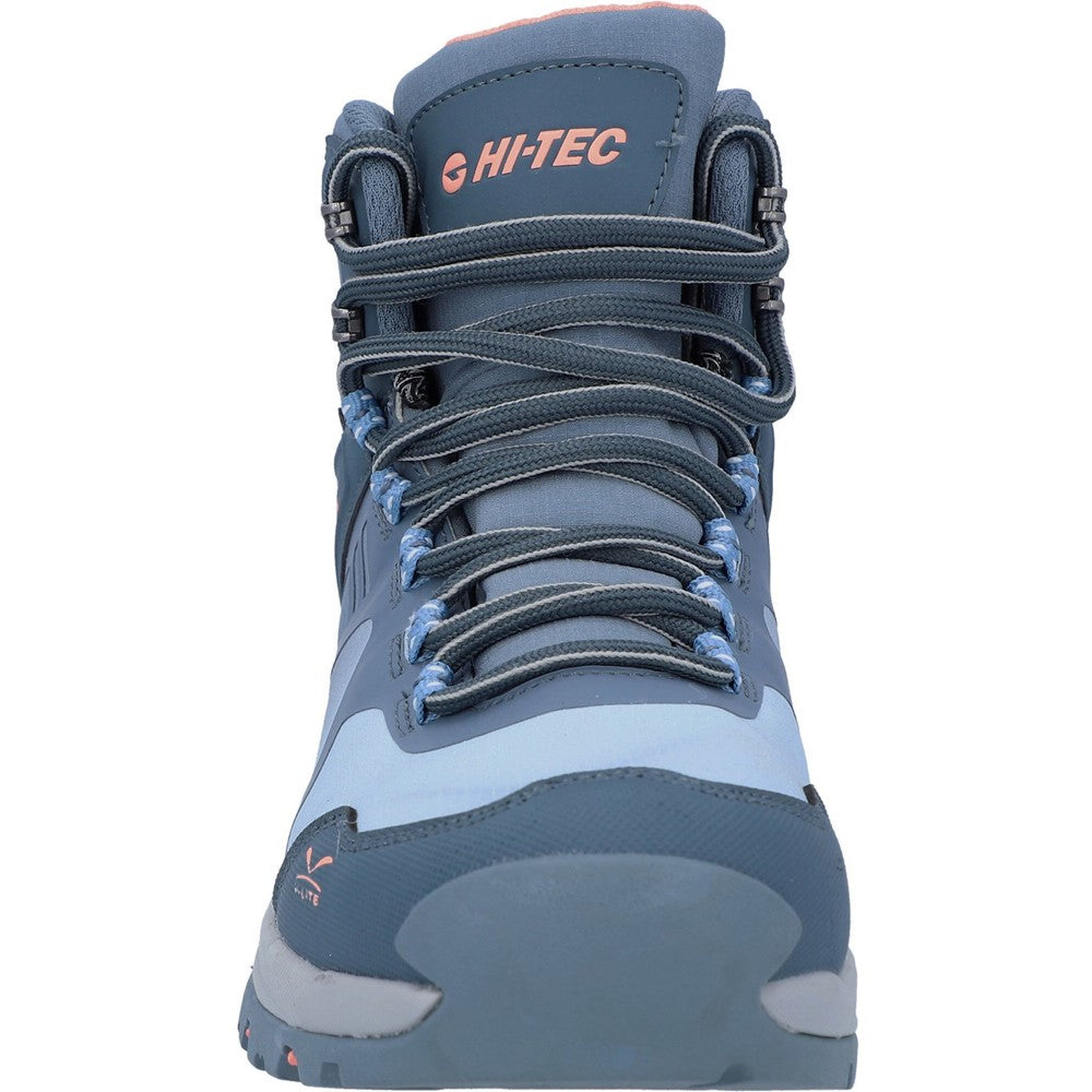 Turquoise-Blue-Pink - Pack Shot - Hi-Tec Womens-Ladies Psych V-Lite Boots