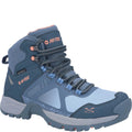 Turquoise-Blue-Pink - Front - Hi-Tec Womens-Ladies Psych V-Lite Boots