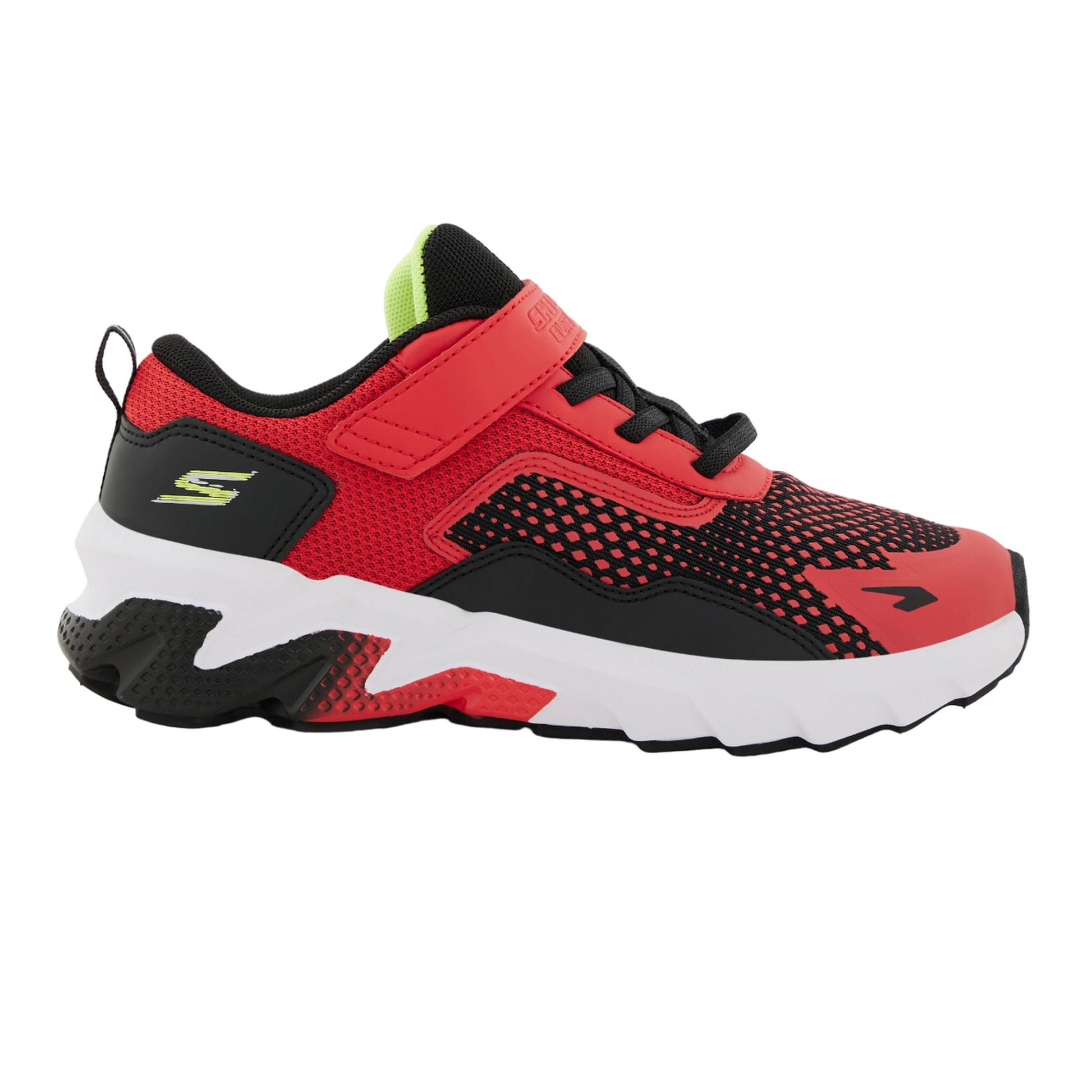 Blue-Black-Red - Side - Skechers Boys Elite Trainers
