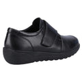 Black - Back - Fleet & Foster Womens-Ladies Herdwick Leather Casual Shoes