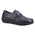 Navy - Front - Fleet & Foster Womens-Ladies Herdwick Leather Casual Shoes