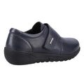 Navy - Back - Fleet & Foster Womens-Ladies Herdwick Leather Casual Shoes