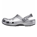 Silver - Pack Shot - Crocs Unisex Adult Classic Metallic Clogs