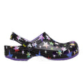 Neon Purple-Multicoloured - Close up - Crocs Childrens-Kids Classic Stars Clogs