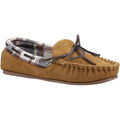 Tan - Front - Cotswold Womens-Ladies Chatsworth Suede Moccasins