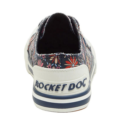 Navy - Back - Rocket Dog Womens-Ladies Jazzin Trainers