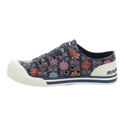 Navy - Pack Shot - Rocket Dog Womens-Ladies Jazzin Trainers