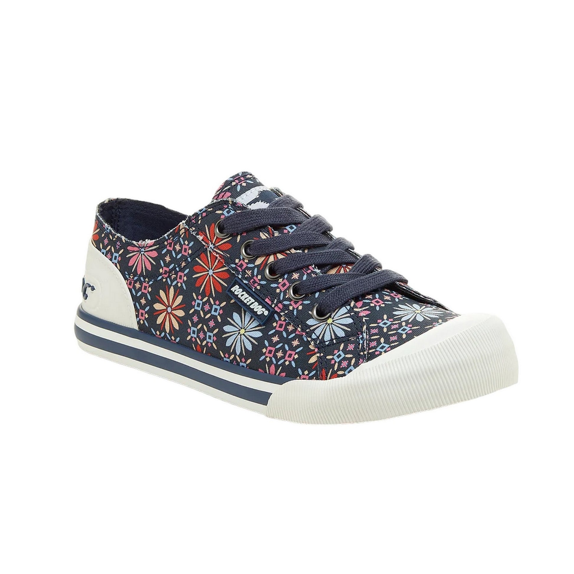 Navy - Front - Rocket Dog Womens-Ladies Jazzin Trainers
