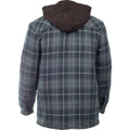 Navy - Back - Dickies Workwear Mens Fleece Hooded Shirt Jacket