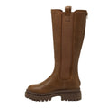 Brown - Close up - Rocket Dog Womens-Ladies Drea Leather Long Boots
