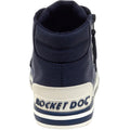 Navy - Back - Rocket Dog Womens-Ladies Jazzin Hi Trainers