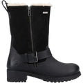 Black - Side - Cotswold Womens-Ladies Alverton Leather Boots