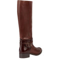 Brown - Back - Geox Womens-Ladies D Felicity A Leather Boots