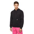 Black - Side - Dickies Mens Fleece Full Zip Hoodie