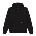 Black - Front - Dickies Mens Fleece Full Zip Hoodie