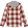 Fired Brick - Back - Dickies Womens-Ladies Flannel Shirt Jacket