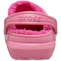 Hyper Pink - Back - Crocs Childrens-Kids Classic Lined Clogs