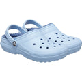 Blue Calcite - Front - Crocs Childrens-Kids Classic Lined Clogs