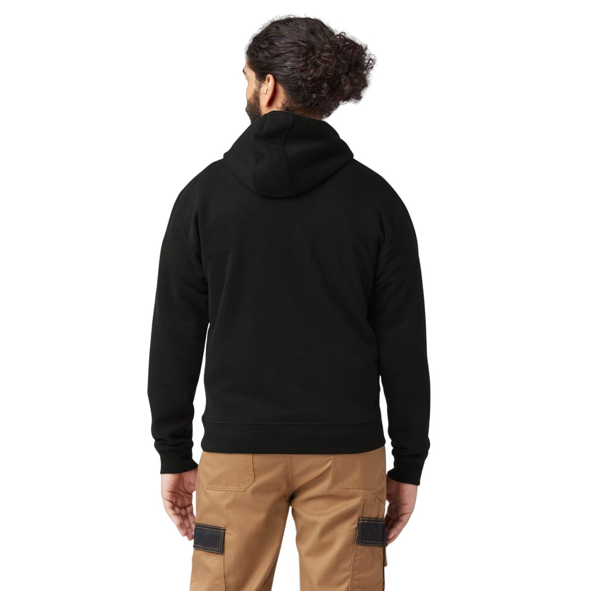 Black - Back - Dickies Workwear Mens Fleece Hoodie