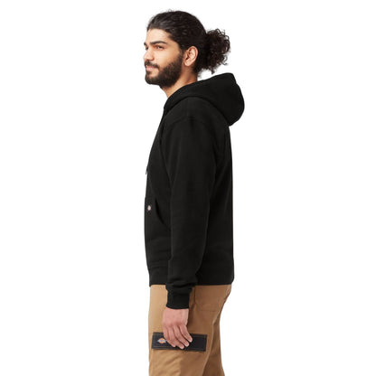 Black - Side - Dickies Workwear Mens Fleece Hoodie