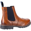 Tan - Back - Cotswold Mens Ford Leather Chelsea Boots