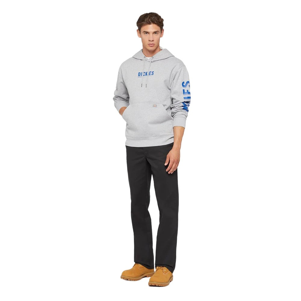 Heather Grey-Blue - Lifestyle - Dickies Workwear Mens Graphic Print Hoodie