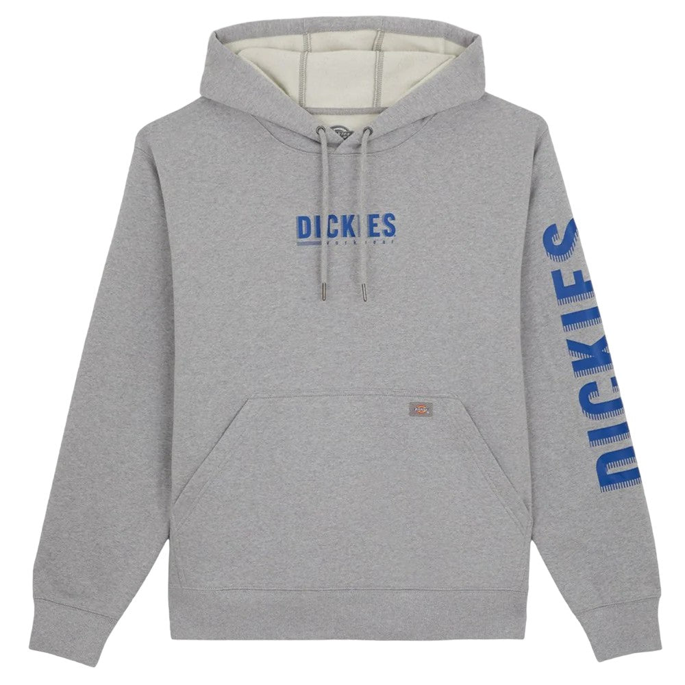 Heather Grey-Blue - Front - Dickies Workwear Mens Graphic Print Hoodie