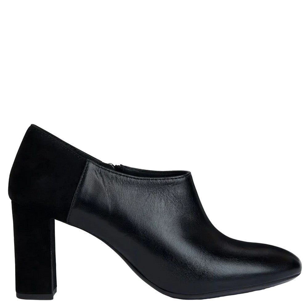 Black - Side - Geox Womens-Ladies Pheby 80 Leather Ankle Boots