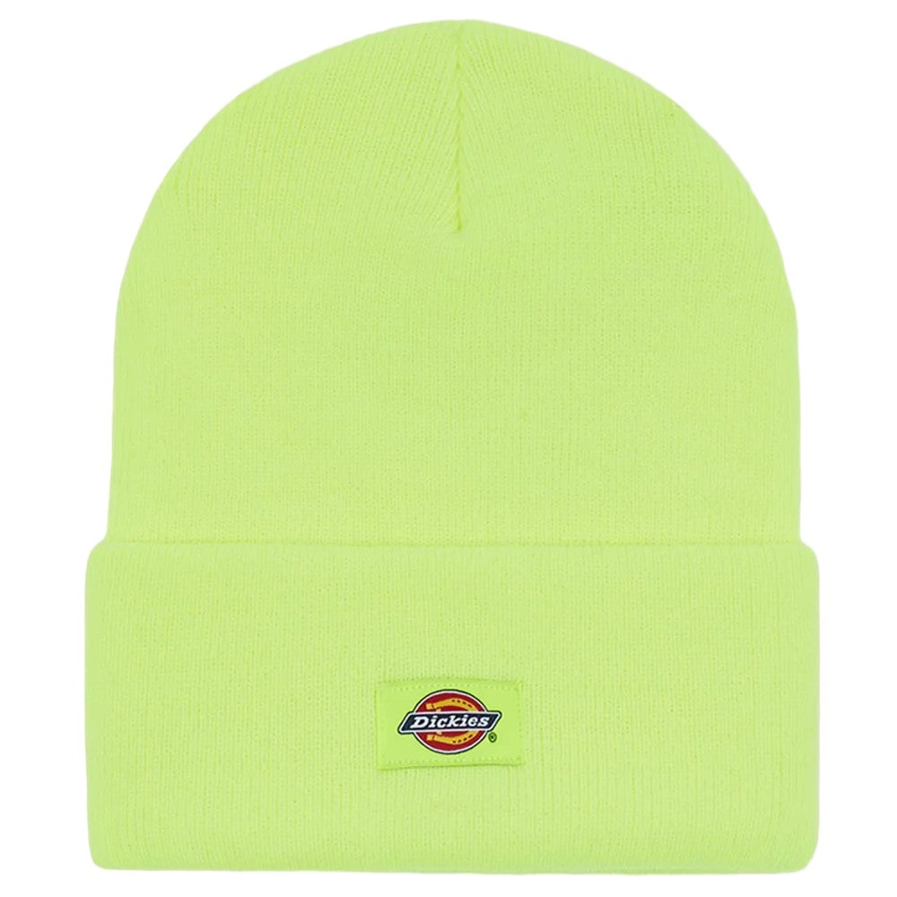 Neon Yellow - Front - Dickies Workwear Acrylic Cuffed Beanie