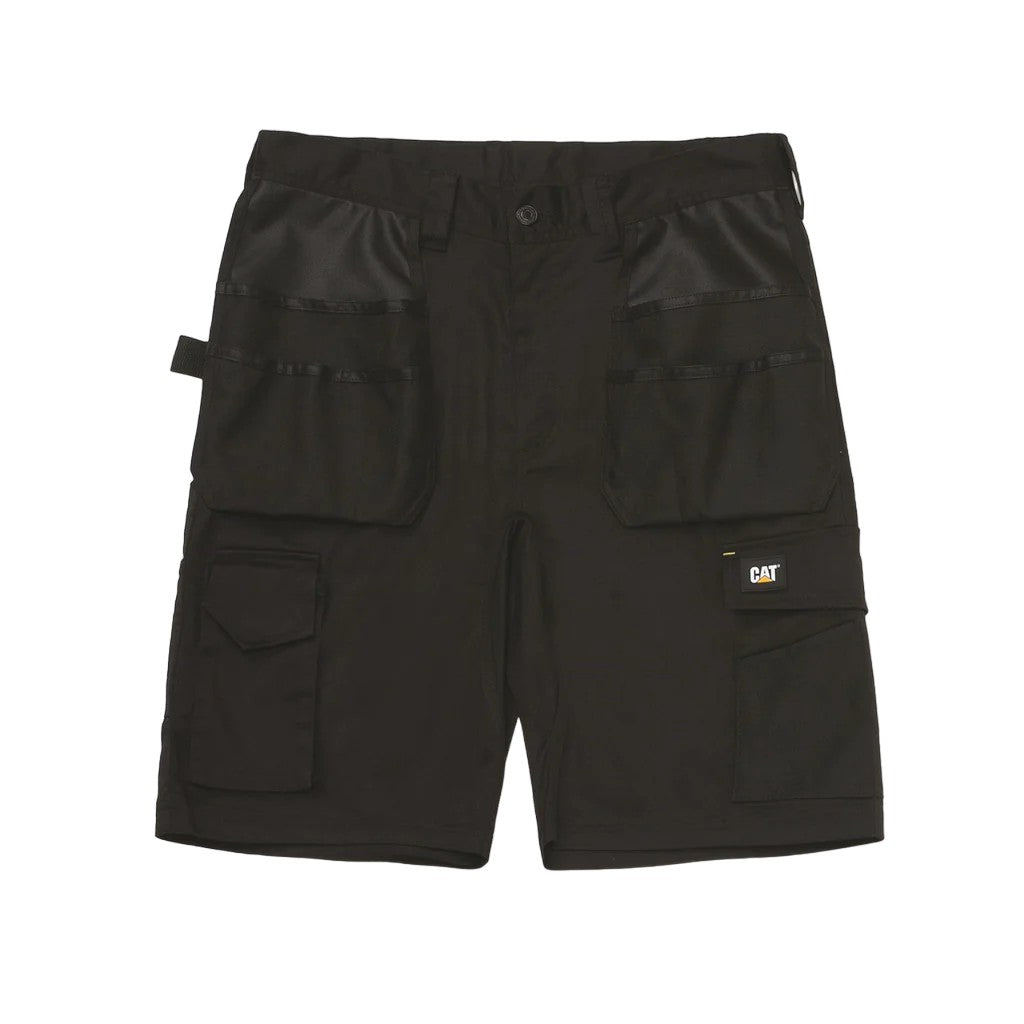Black - Front - Caterpillar Mens Essential Stretch Shorts