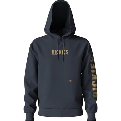 Ink Navy - Front - Dickies Workwear Mens Graphic Print Fleece Pullover Hoodie