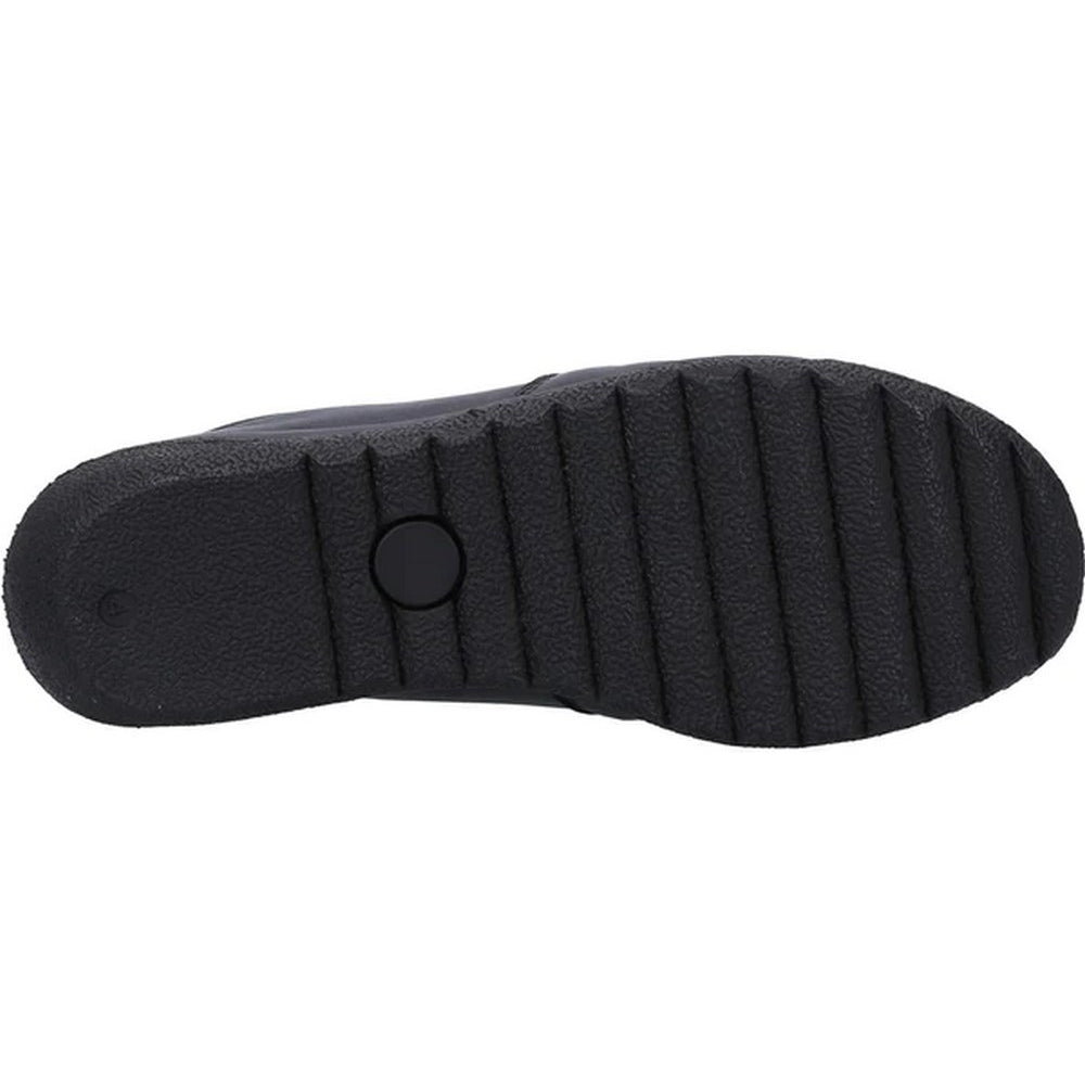 Black - Back - Fleet & Foster Womens-Ladies Finnsheep Casual Shoes