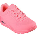 Coral - Front - Skechers Womens-Ladies Uno Stand On Air Trainers