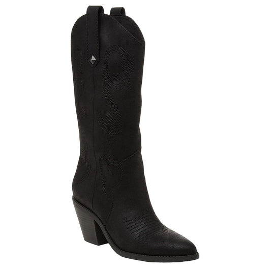 Black - Front - Rocket Dog Womens-Ladies Feria Long Boots