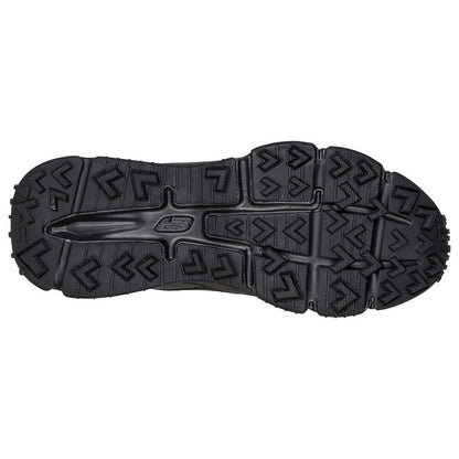 Black - Back - Skechers Mens Skech-Air Envoy Bulldozer Leather Walking Boots