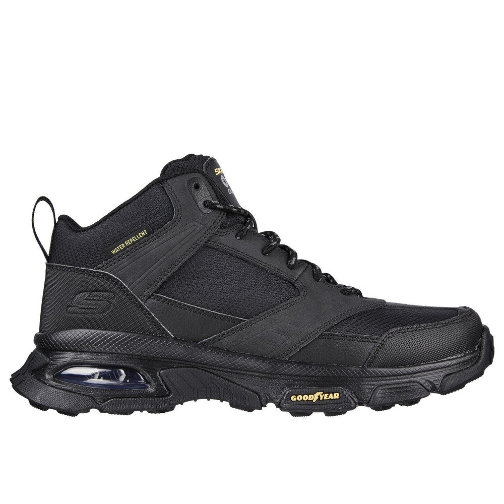 Black - Lifestyle - Skechers Mens Skech-Air Envoy Bulldozer Leather Walking Boots