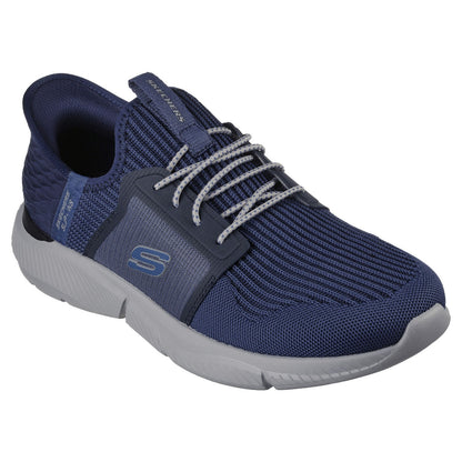 Navy - Front - Skechers Mens Ingram Brackett Relaxed Fit Trainers