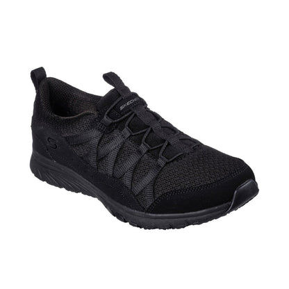 Black - Front - Skechers Womens-Ladies Gratis Live Golden Sports Trainers