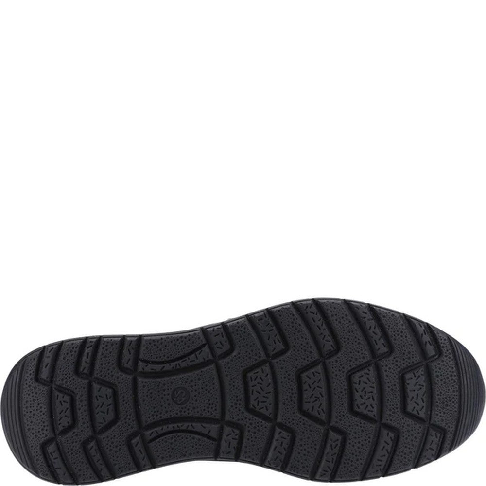 Black - Back - Hush Puppies Mens Cole Nubuck Shoes