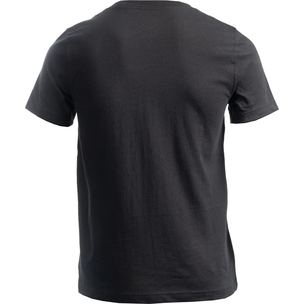 Black - Back - Dickies Workwear Womens-Ladies Tricolor Logo Heavyweight T-Shirt