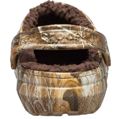 Chocolate - Back - Crocs Mens Classic Realtree Edge Lined Clogs