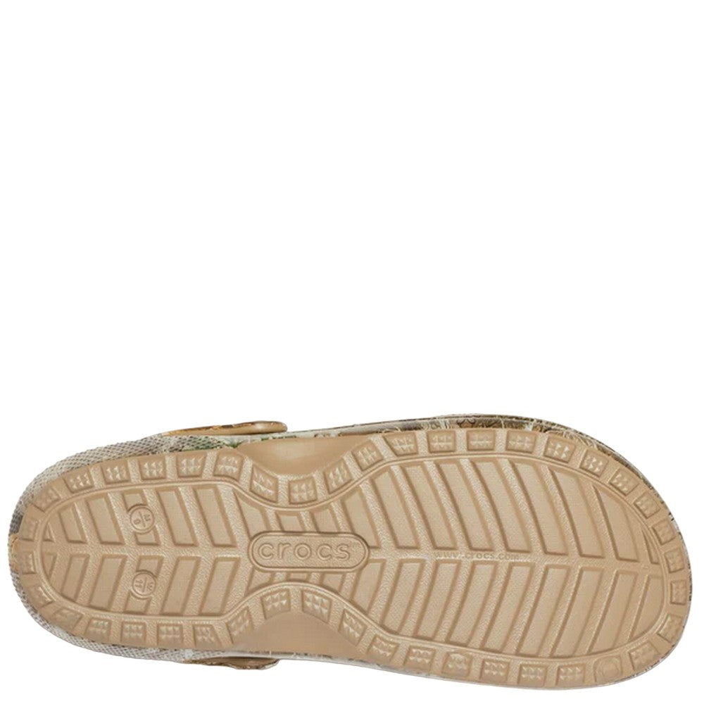 Chocolate - Side - Crocs Mens Classic Realtree Edge Lined Clogs