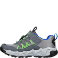 Charcoal-Lime - Back - Skechers Boys Velocitrek - Pro Scout Trainers