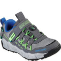 Charcoal-Lime - Front - Skechers Boys Velocitrek - Pro Scout Trainers