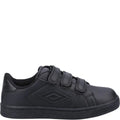Black - Side - Umbro Boys Medway V Jnr Touch Fastening School Shoes