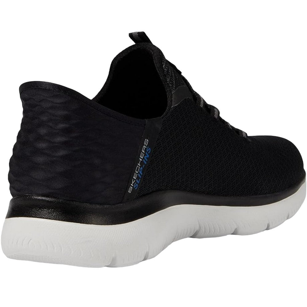 Black - Pack Shot - Skechers Mens Summits - High Range Slip-on Shoes