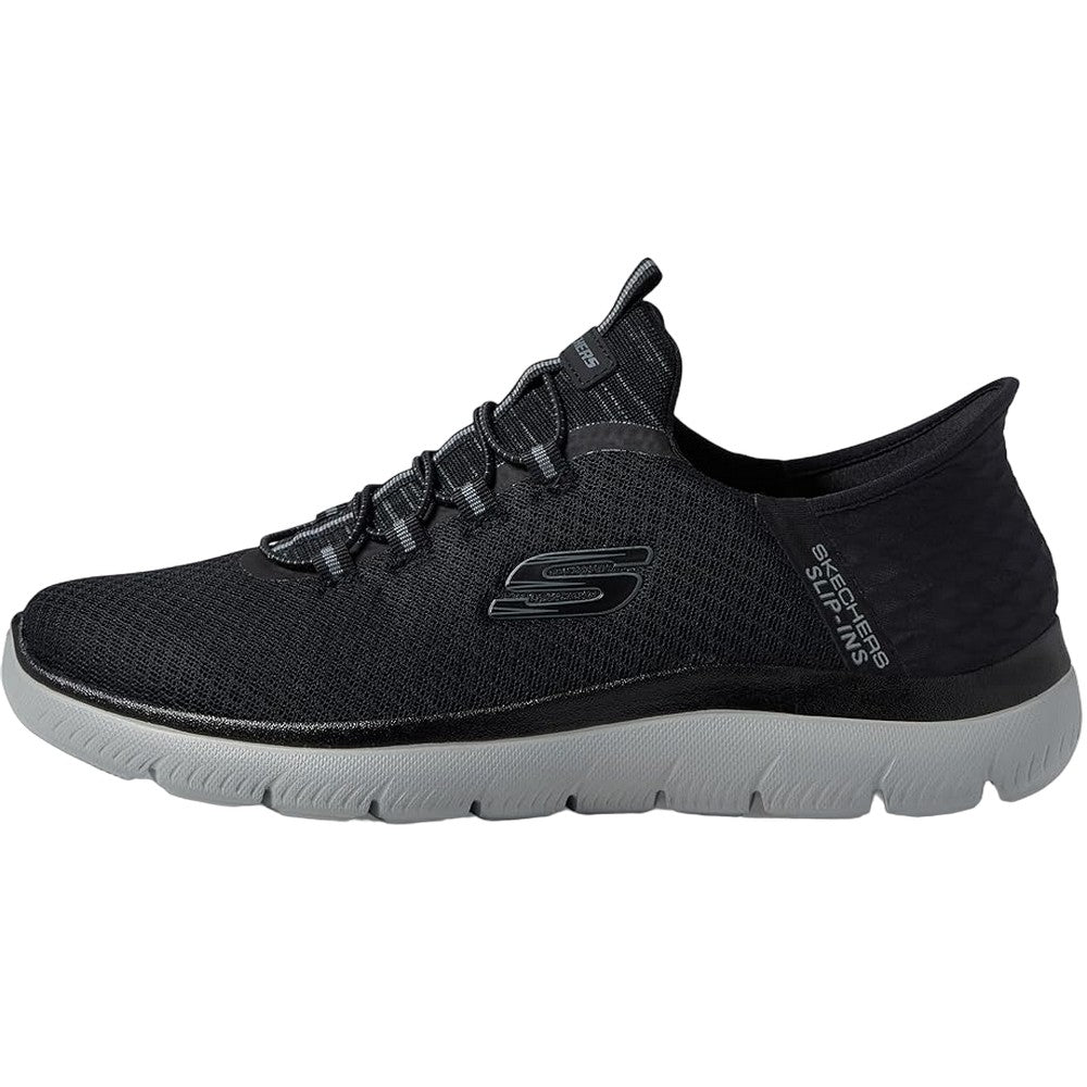 Charcoal - Lifestyle - Skechers Mens Summits - High Range Slip-on Shoes
