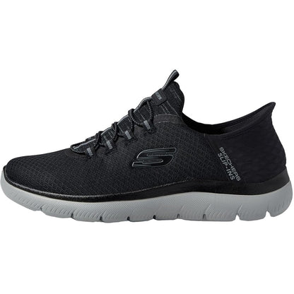 Charcoal - Lifestyle - Skechers Mens Summits - High Range Slip-on Shoes